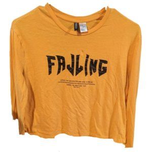 𝅺FALLING long sleeve crop top